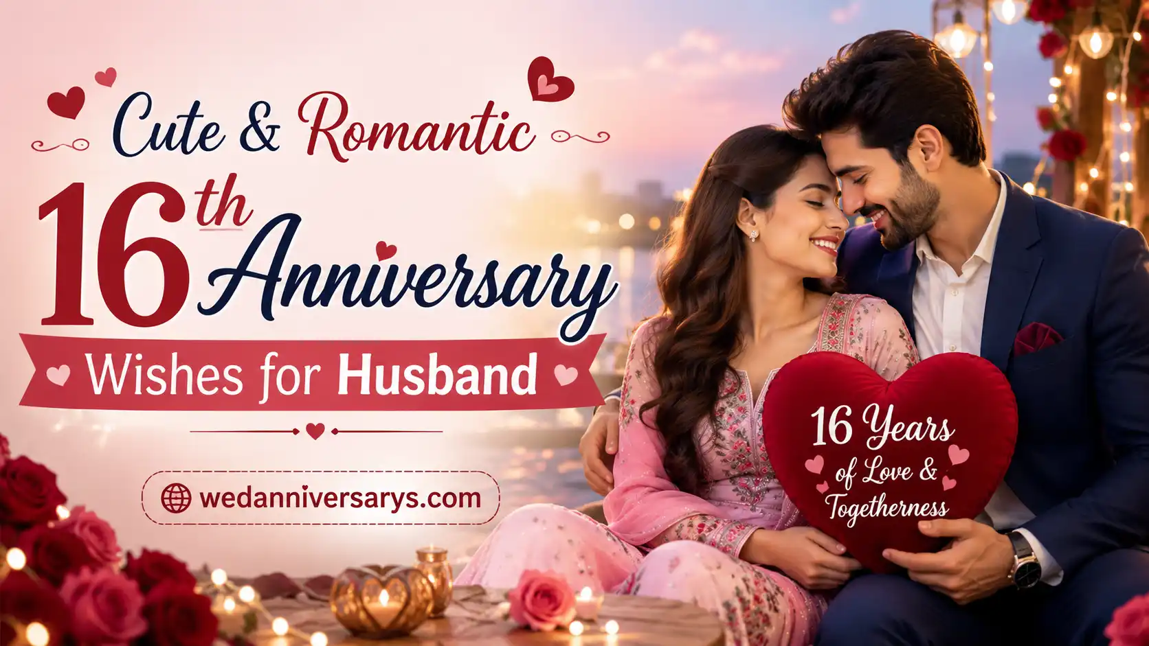 16th Anniversary Wishes for Husband