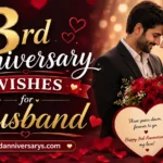 3rd Anniversary Wishes for Husband