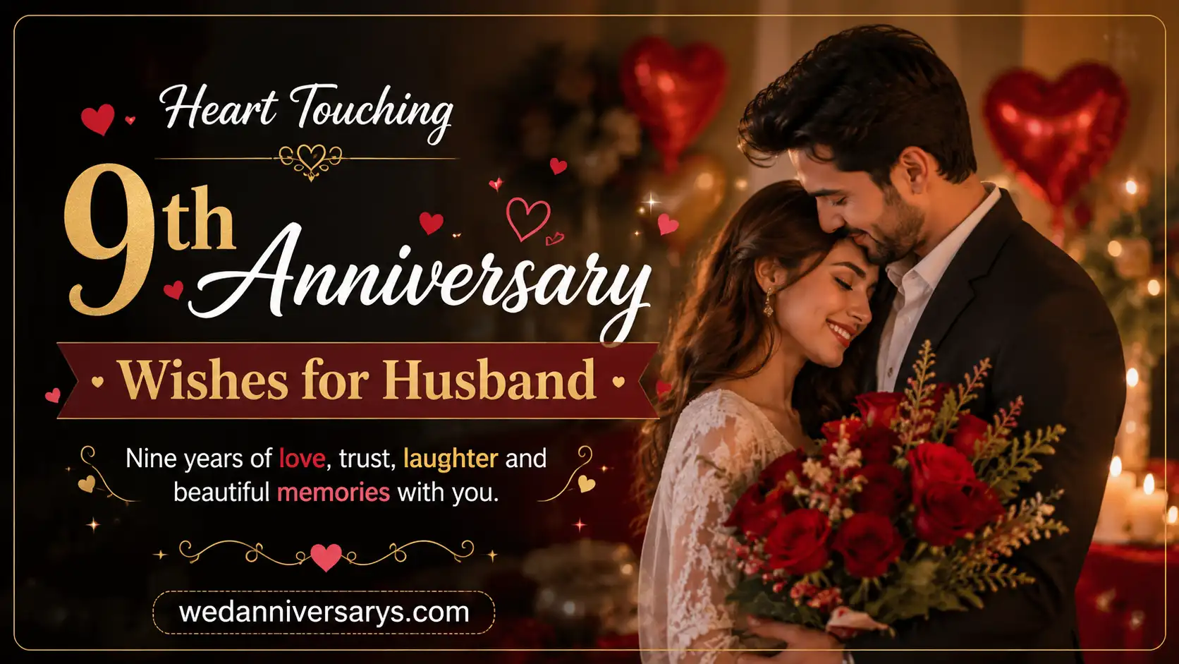 9th Anniversary Wishes for Husband