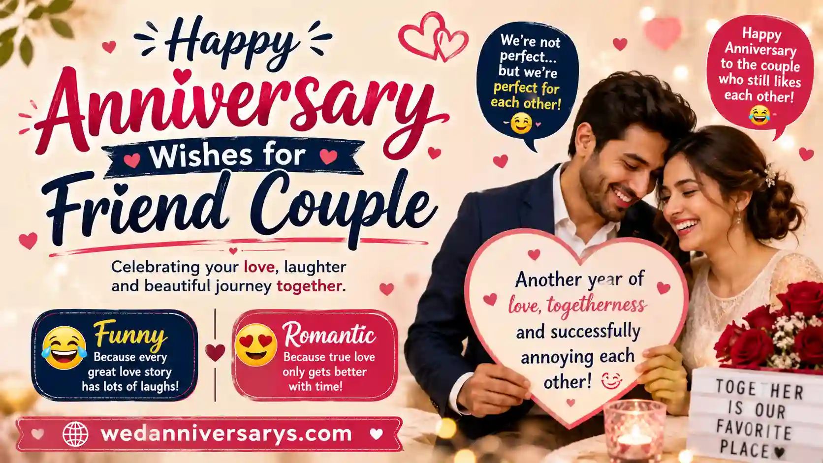 Anniversary Wishes for Friend Couple